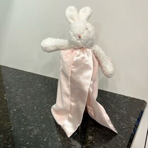 Bunnies by the Bay Pink Bunny Security Blanket Lovey Lovie